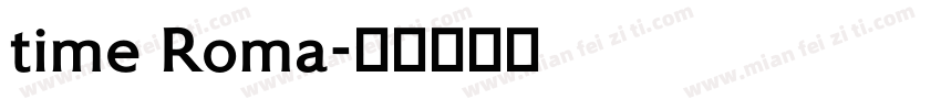 time Roma字体转换
